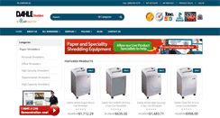Desktop Screenshot of dahlepapershredders.com
